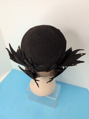 14″ Hand painted Vintage Styled Mannequin Display Head By Dash N Dazzle W/ Hats