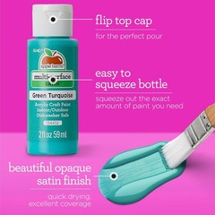 Multi Surface Acrylic Paint, 2 oz, Sunbeam 2 Fl Oz