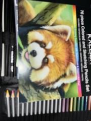 KALOUR 76Pc Art Supply Set – Sketching & Drawing Kit with Tutorial Book, Sketch