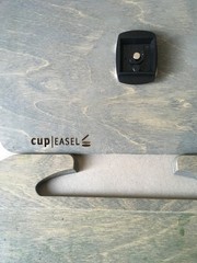 Cup Easel – SET Flat Shelf and Tripod Backboard – Travel Easel Made in Canada
