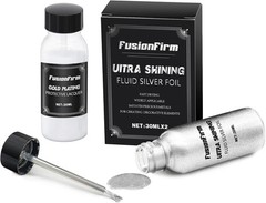 Liquid Silver Leaf Paint Kit – Alcohol-Based Quick Dry Ultra Shiny Metallic