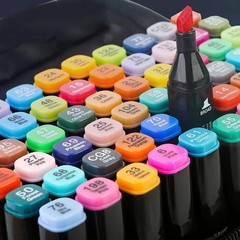 80 Dual Tip Colouring Pens – Fine & Broad Tip Art Set for Adults & Kids UKSTOCK