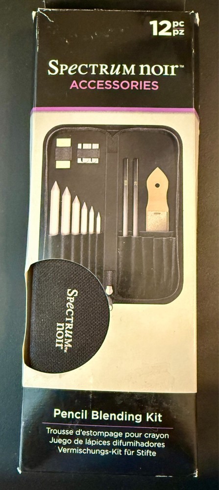 Spectrum Noir Accessories 12 piece Pencil Blending Kit NEW Art supplies