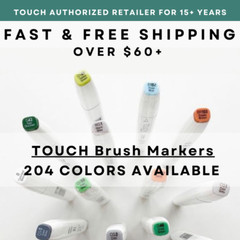Shinhan TOUCH Brush Markers All 204 Colors – U.S. Authorized Retailer