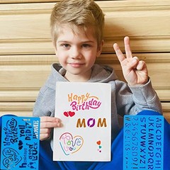 26pcs Plastic Drawing Stencils Set with 26pc Stencil Drawing