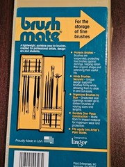 Linger Brush Mate Portable Storage Case for Fine Paint Brushes Vintage NOS