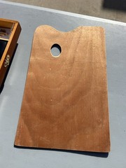Wooden Table Art Easel With 2 Art Boards Brushes And Paint