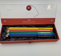 Faber Castell Colour Grip Coloring Color Pencils Germany 5 Piece Set NOS 2001