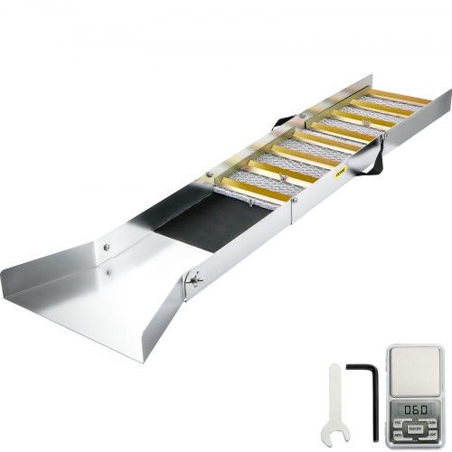 Folding Aluminum Alloy Sluice Box, Compact 50″ Sluice Boxes for Gold, Lightw…