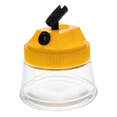Airbrush 3 in 1 Cleaning Pot with Holder; Cleans Out Art Paint, Holds Airbrush