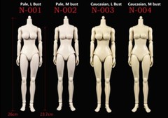 ZY TOYS 1/6 Female Nude Figure Body Doll Rubber Skin Layer N001 N002 N003 N004