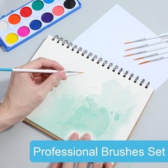 Script Liner Brush, 6 PCS Highly Flexible Paint Brushes Extra Long Fine Small