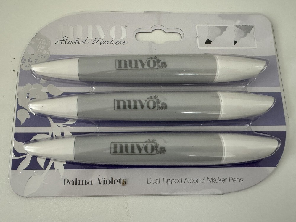 NUVO – Palma Violets – Dual Tipped Alcohol Marker Pens – 3 Pack