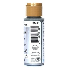 DecoArt Dazzling Metallics 2-Ounce Shimmering 2 Fl Oz (Pack of 1), Silver