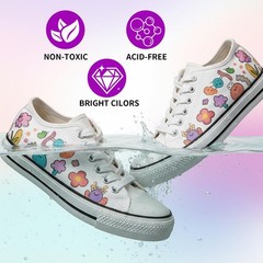 TANMIT 32 Colors Metallic Marker Pens, Dual Tip Acrylic Paint Pens Markers fo