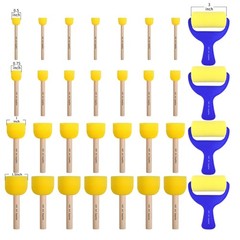 XDT#6385 Filbert Pro Art Brush Set 6 Pc Set Hog Bristle For Oil Acrylic Paint