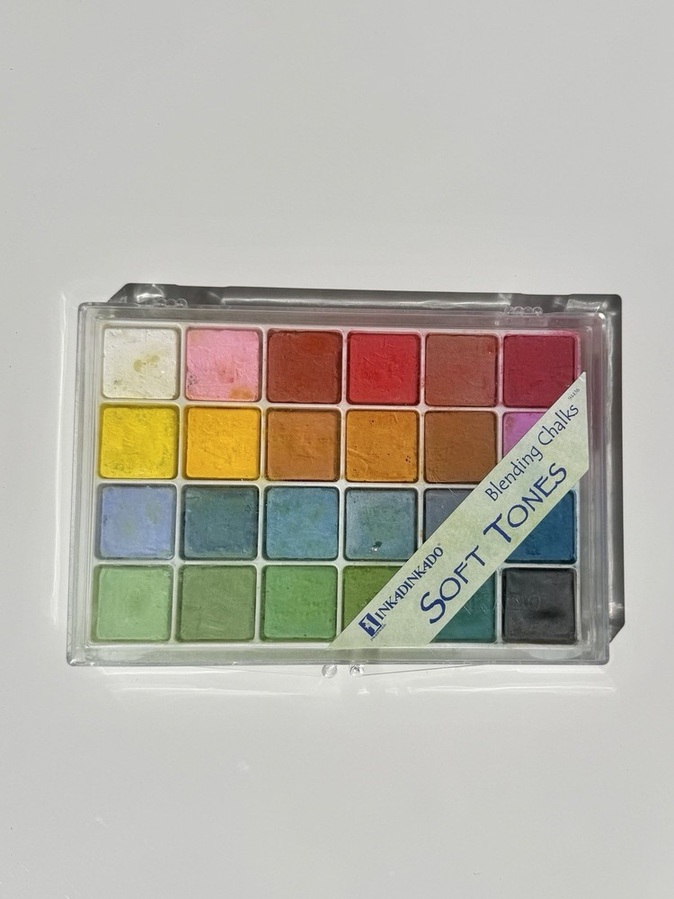 Inkadinkado Blending Chalk Soft Tones 24-Color Set | Discontinued | Lightly Used