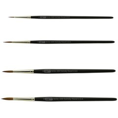 AS-83 Kolinsky Pure Sable Rounds Brush Set 4 pcs