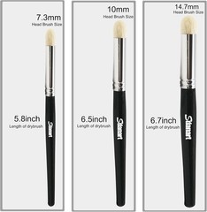 Drybrush Set Hobby Paint Brush,Detail Brush Set,3 Small, Black