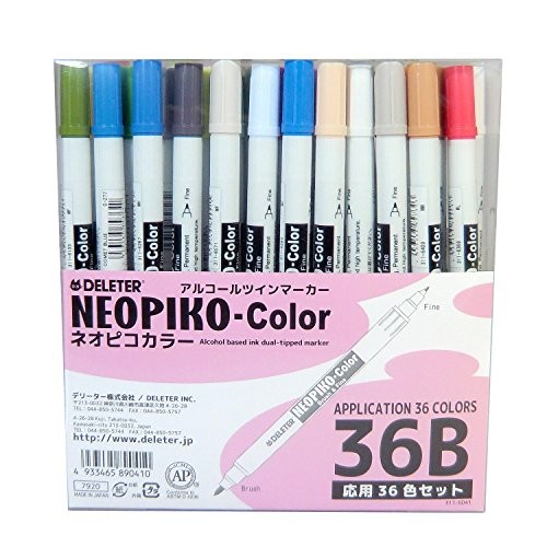 Derita alcohol marker Neopiko color 36 colors B set