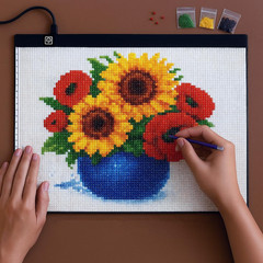 A3 LED Light Pad for Diamond Art, Sketching, Painting – Adjustable Brightness, S