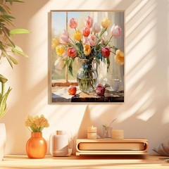 Paint by Numbers Kit DIY Canvas Painting Set for Adults Kids Home Decor Gift