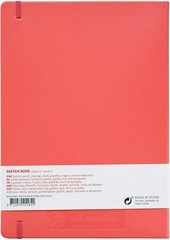 8.3 x 11.8 Inches Coral Red Sketchbook – Ideal for Watercolor & More