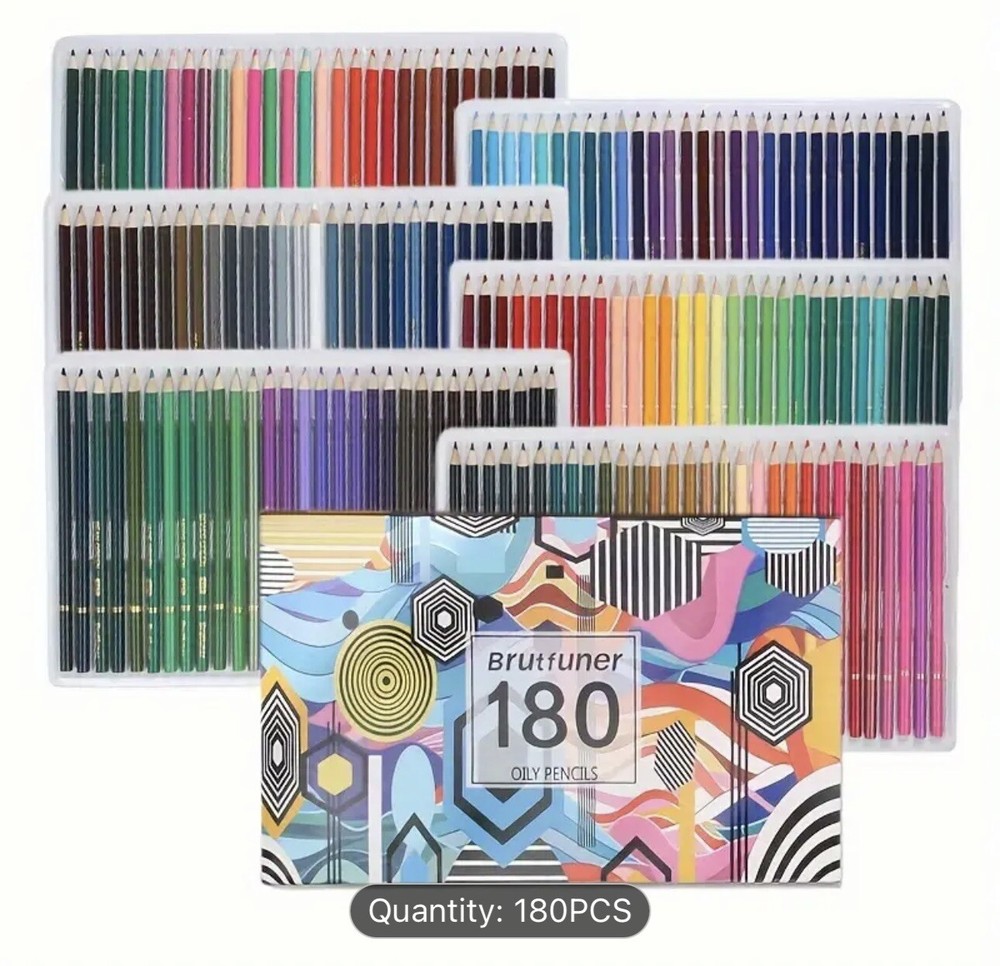 180 Brutfuner oil based colored pencils NEW shipping included
