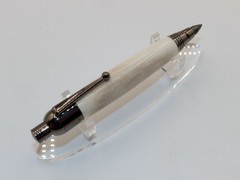 Chrome finish 5.6mm Sketch Pencil. Hand made with Genuine Deer Antler. #148