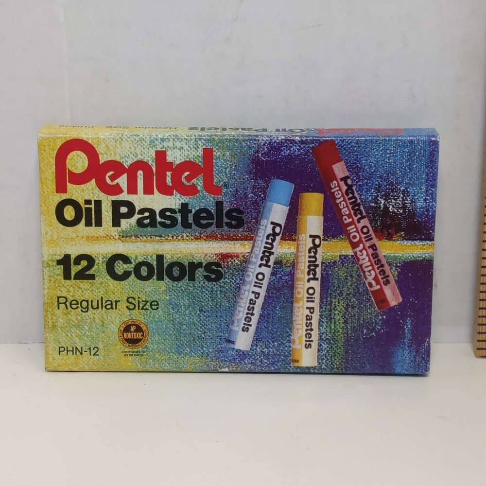 Pentel Oil Pastels 12 Color Set PHN-12 Regular Size Art Supplies New Sealed