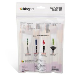 Paint Brush Set Acrylic Oil Watercolor Gouache Face Nail Miniature Rock 50 PCS