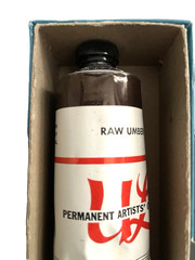 UTRECHT Oil Paint Lot-3 Pliable 150cc Tubes FINE ART BURNT RAW UMBER SIENNA Vtg