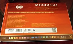 Koh-I-Noor Mondeluz Aquarelle Watercolor Pencils – 36 Set – Water-Soluble