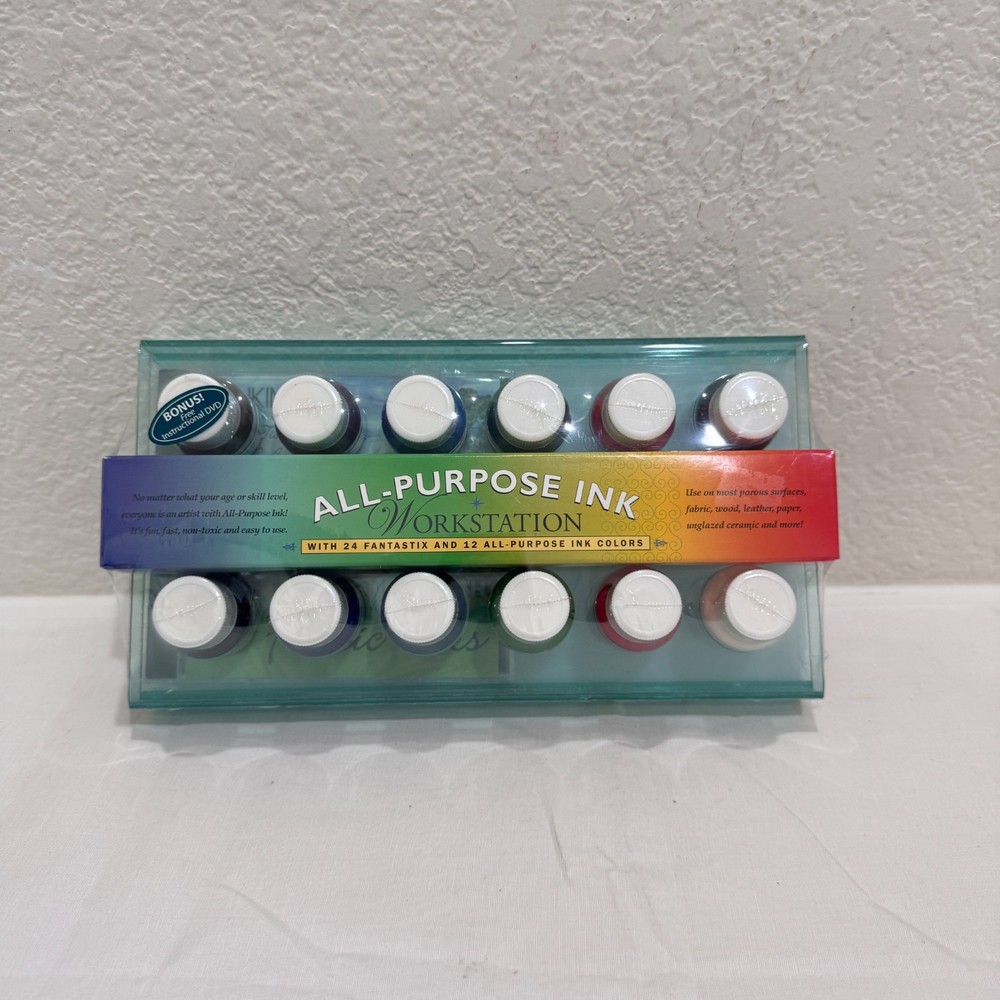 Tsukineko All-Purpose Ink Workstation County Fair #700 12 Inks 24 Fantastix New