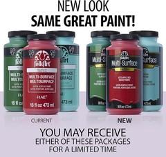Multi-Surface Acrylic Paint in Pure Black, 16 Oz – Easy Cleanup, Satin Finish