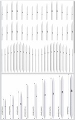 I-3. 108 Pcs Blending Stump and Tortillions, Paper Art Blenders, Art Pencils