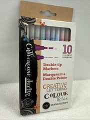 Manuscript Double Tip Markers Set 10 Colors – Calligraphy & Creative Lettering