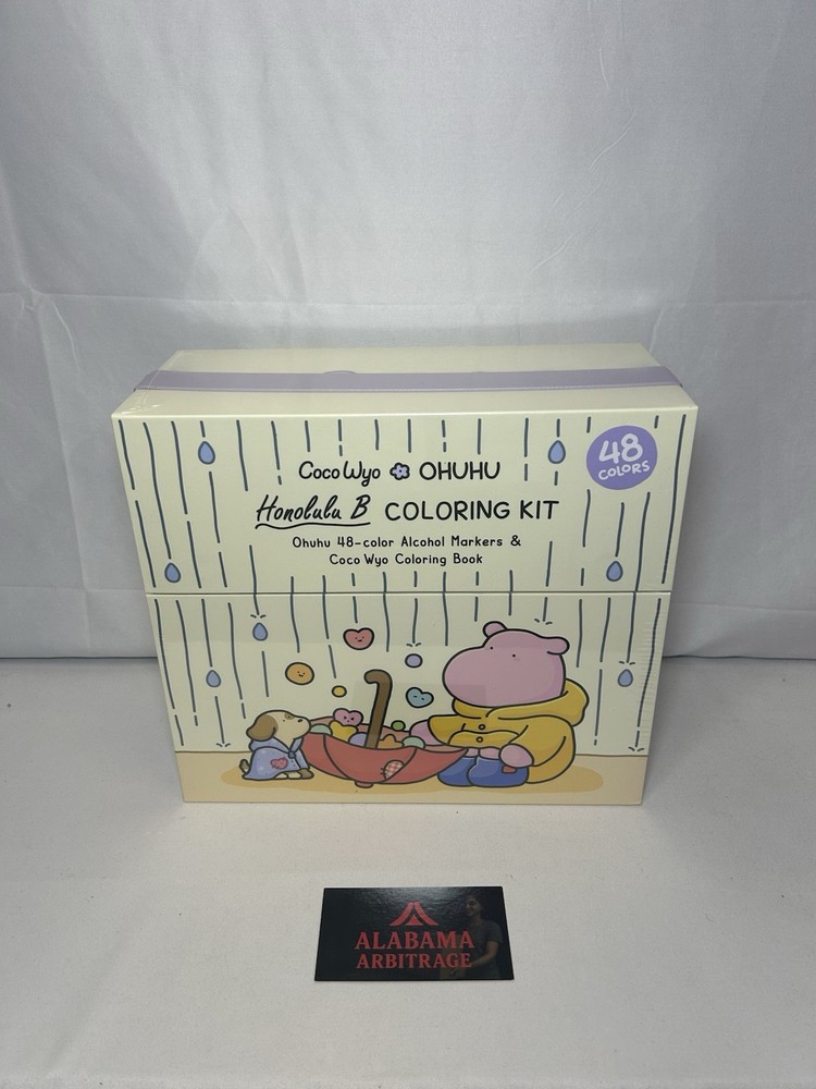 Ohuhu x Coco Wyo Cozy Mood Coloring Kit Honolulu B 48 Colors Alcohol Markers NIB