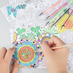 100 Glitter Gel Pens Set – Plus 30% More Ink Vibrant Colors for Adult Coloring