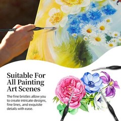 Very Small Paint Brushes Fine Tip for Nail Art Model Craft Painting Hobby Set