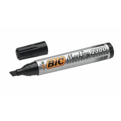 Bic Chisel Tip Permanent Marker 12 Pieces 3.1-5.3mm Weather Light Resistant Ink