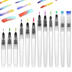 Water Brush Pen Set Refillable Watercolor Pens for Watercolor, Calligraphy