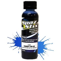 Spaz Stix 15450 Candy Blue Airbrush Ready Paint 2oz Bottle