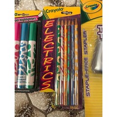 Vtg Crayola Total Tool Staple Binney Smith Electric Pencil Screamin’ Markers Lot