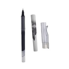 Fengtaiyuan LQB05P6 Straight Liquid Ballpoint Pen – Black Ink, BlackLQB05P6