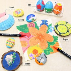 Quick-Drying 30 Colors Acrylic Paint Markers: Perfect for Every Artistic Medium