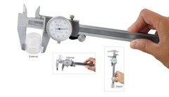 4 – Way Measuring Steel Shockproof Dial Caliper, 0-6″ SAE