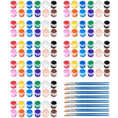 10 Pack Mini Acrylic Paint Set,12 Colors Acrylic Paints Strips for Kids&Adult…