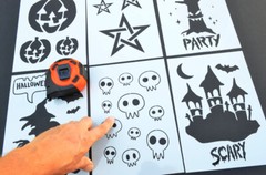 Halloween Stencils Craft Painting Stencils Airbrush Spray Paint (18 Designs)