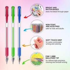 160 Pack Gel Pens for Adult Coloring Book, 80 Colors Gel Pens Colored with 80…
